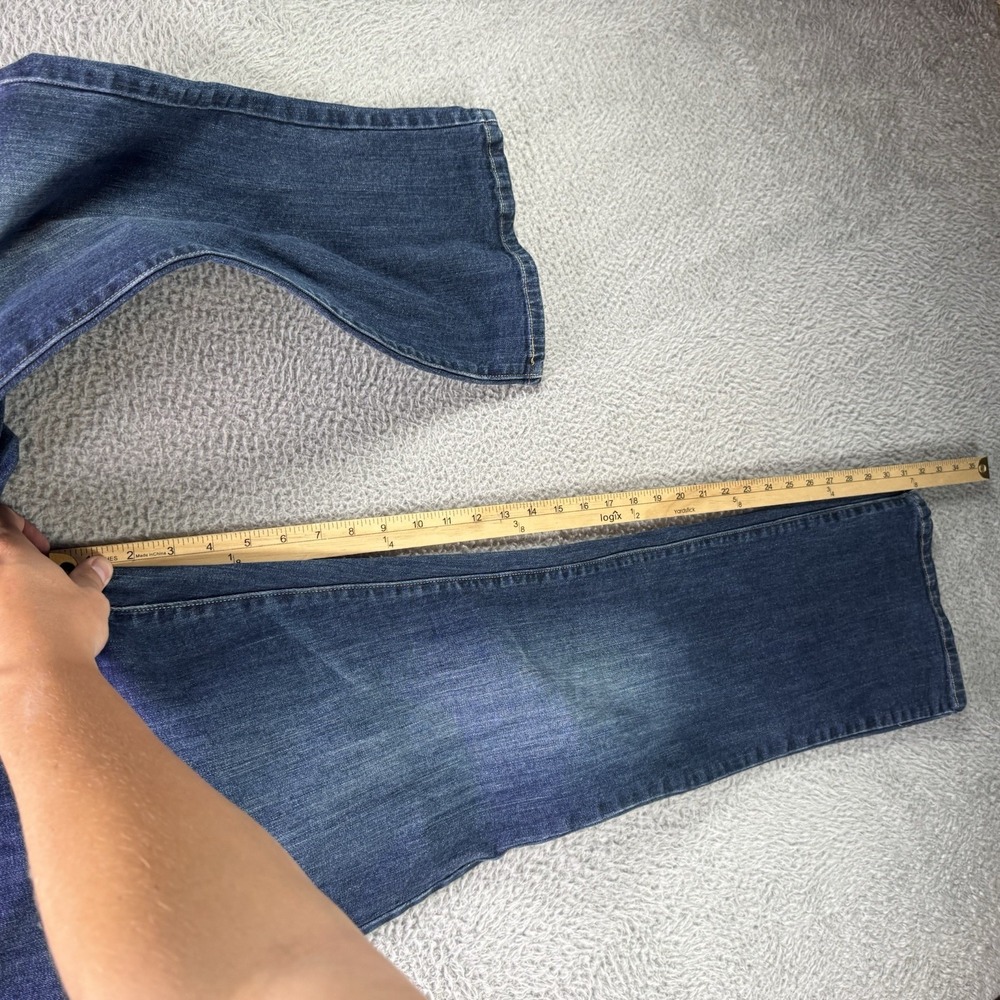 Levi's Jeans Womens 14M Blue 515 Bootcut Stretch Dark Wash Denim Pocket Flaps - Picture 11 of 14